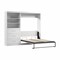 Bestar Bestar Pur Full Murphy Bed and Shelving Unit with Drawers (95W) in White 26891-17 - alternate 10
